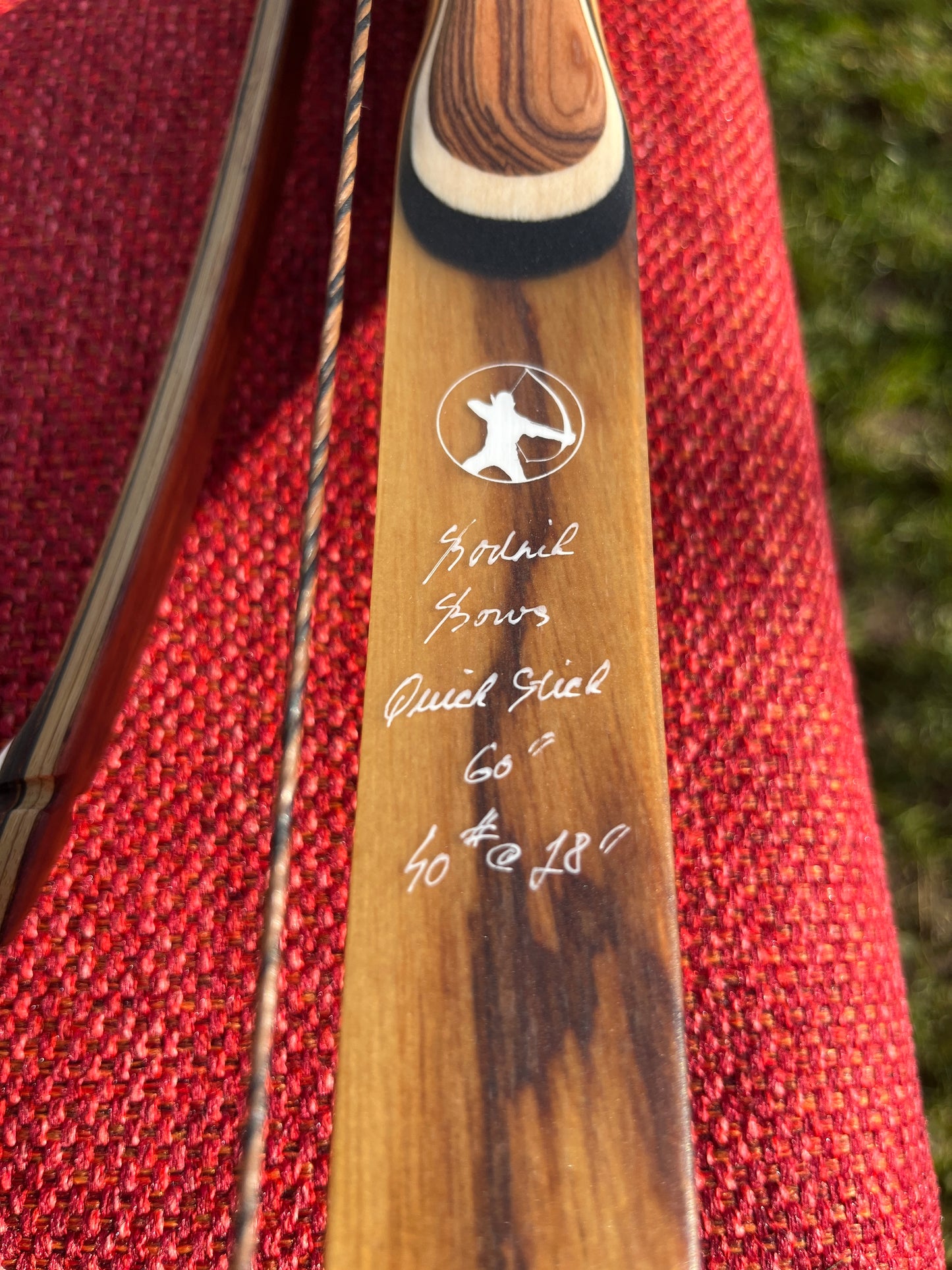 BODNIK BOWS QUICK STICK CUSTOM SERIES Hybrid Langbogen Longbow 60"